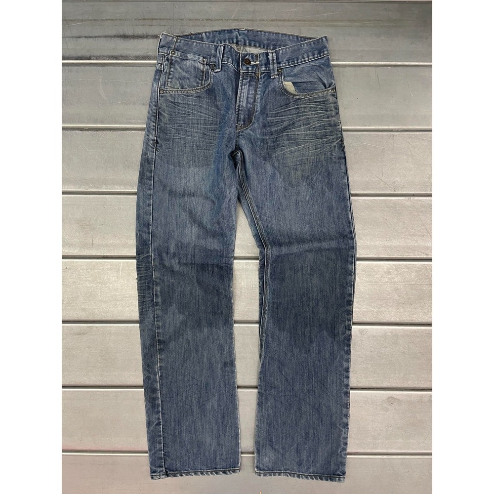 Levis 514 Jeans Mens 31X32 Blue Medium Wash Denim Straight Leg Flap Pocket